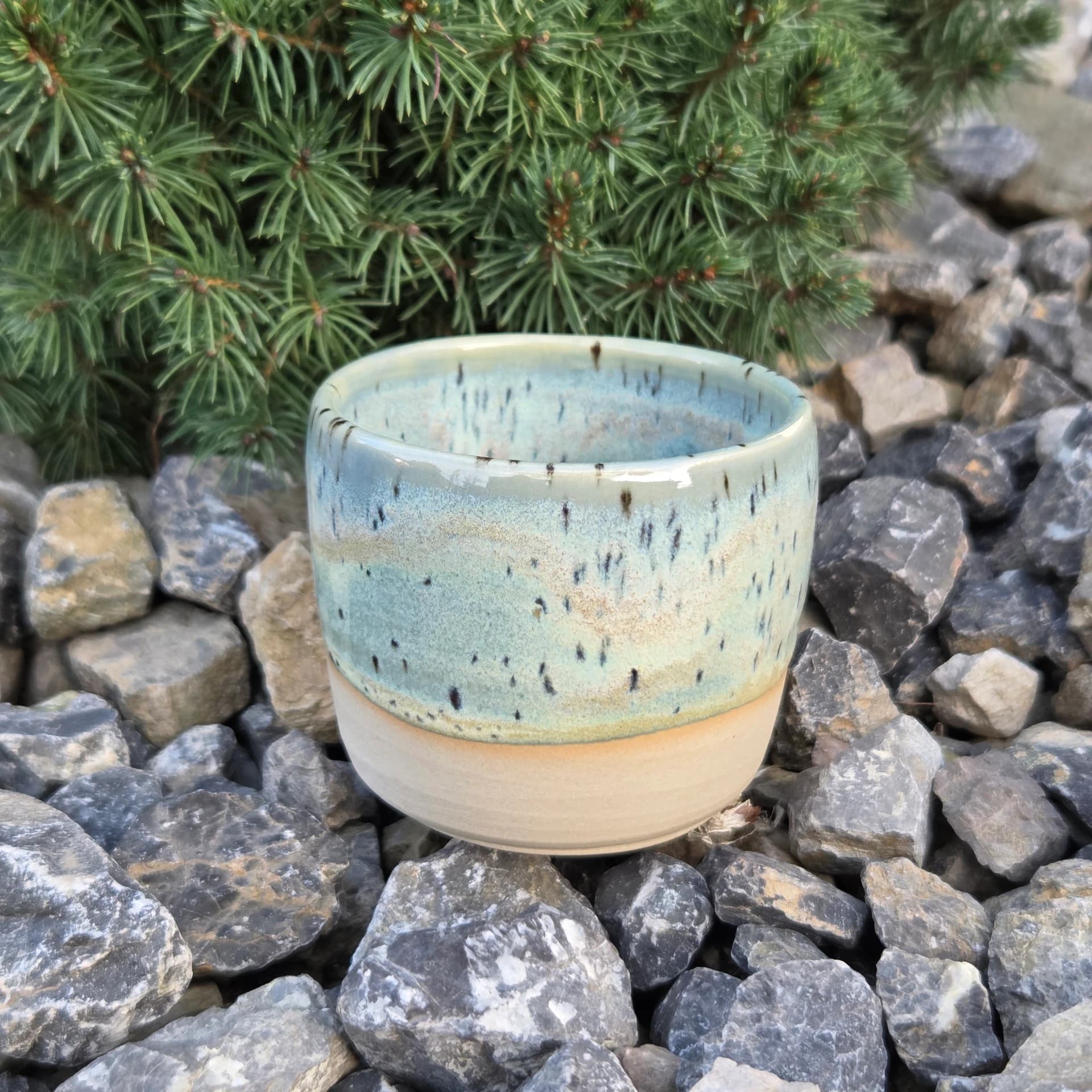 Keramický hrnček / Blue Lagoon - espresso, fotka 1